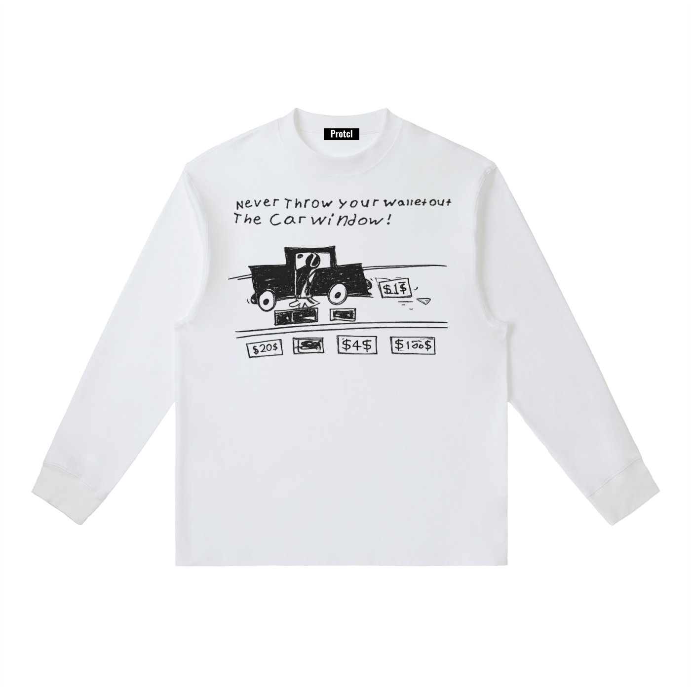 21 Jump Street Jenko shirt - never throw your wallet out the car window - white