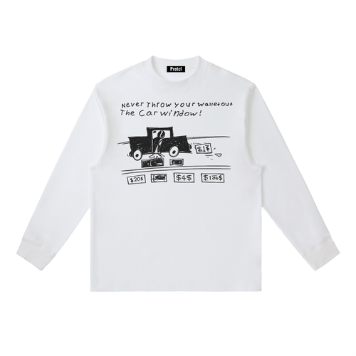 21 Jump Street Jenko shirt - never throw your wallet out the car window - white